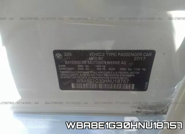 WBA8E1G30HNU18757 фото 10