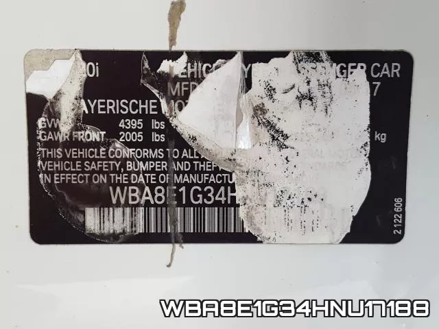 WBA8E1G34HNU17188 фото 2