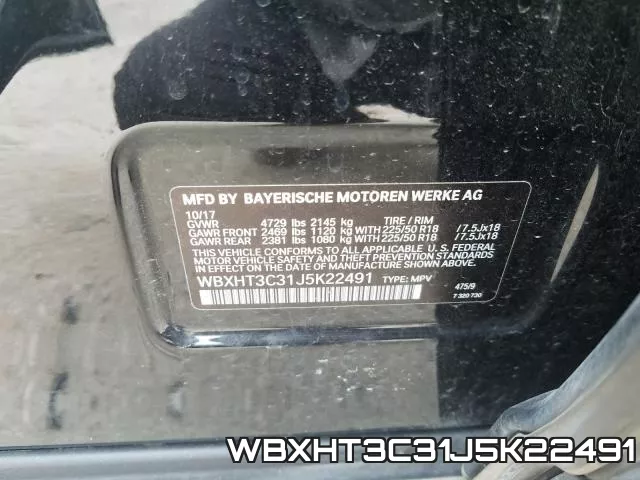 WBXHT3C31J5K22491 фото 2