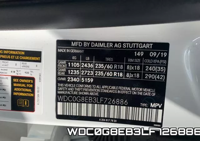 WDC0G8EB3LF726886 фото 2