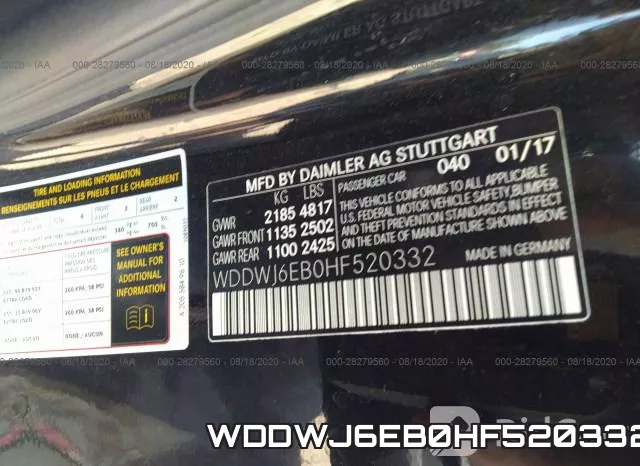 WDDWJ6EB0HF520332 фото 10