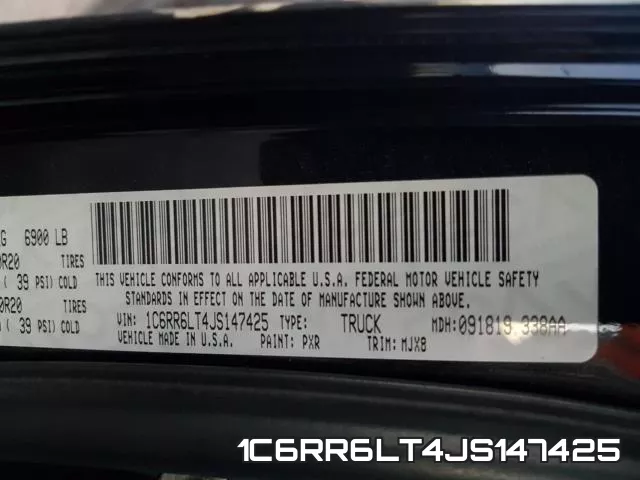 1C6RR6LT4JS147425 фото 2