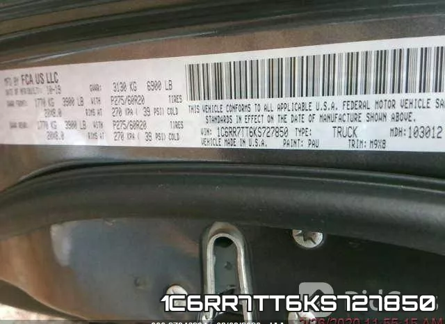 1C6RR7TT6KS727850 фото 10