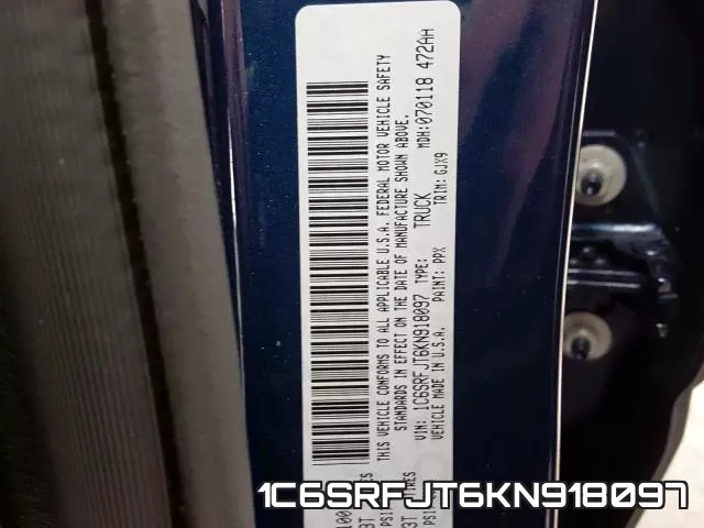 1C6SRFJT6KN918097 фото 2