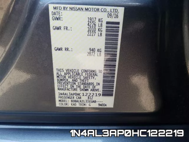 1N4AL3AP0HC122219 фото 2