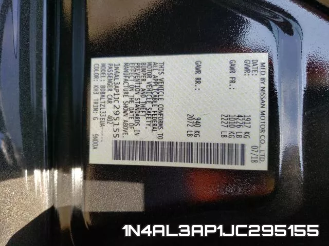 1N4AL3AP1JC295155 фото 2