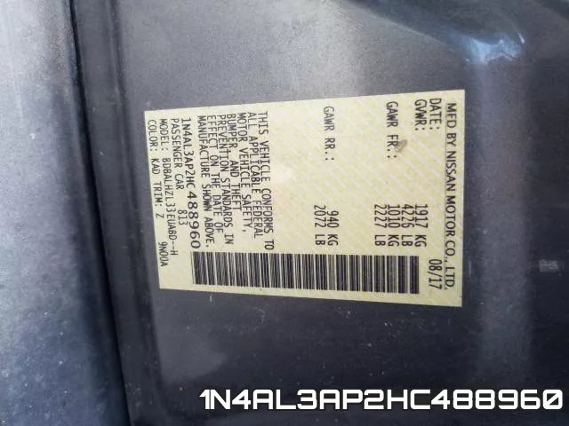 1N4AL3AP2HC488960 фото 2