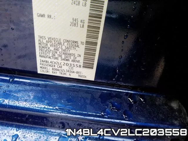 1N4BL4CV2LC203558 фото 2