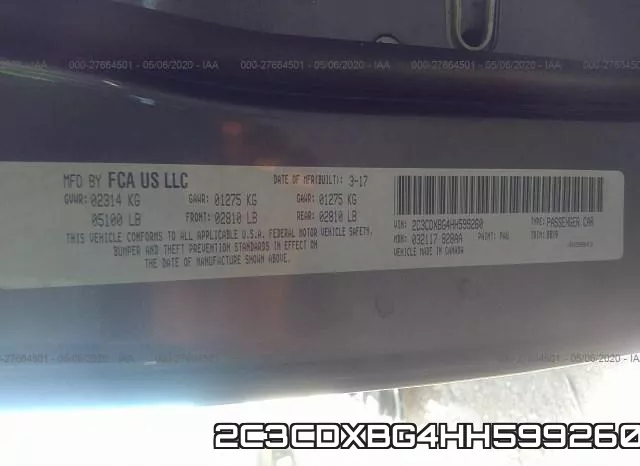 2C3CDXBG4HH599260 фото 10