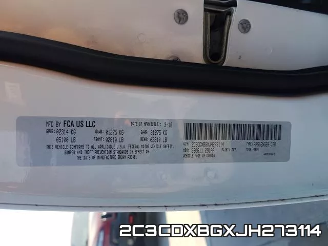 2C3CDXBGXJH273114 фото 2