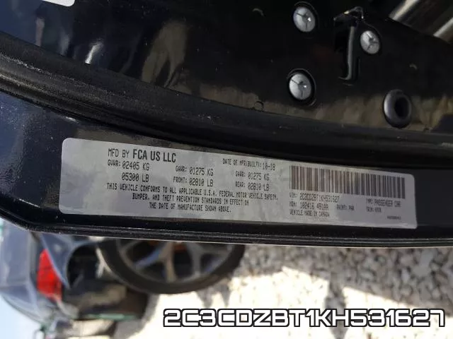 2C3CDZBT1KH531627 фото 2