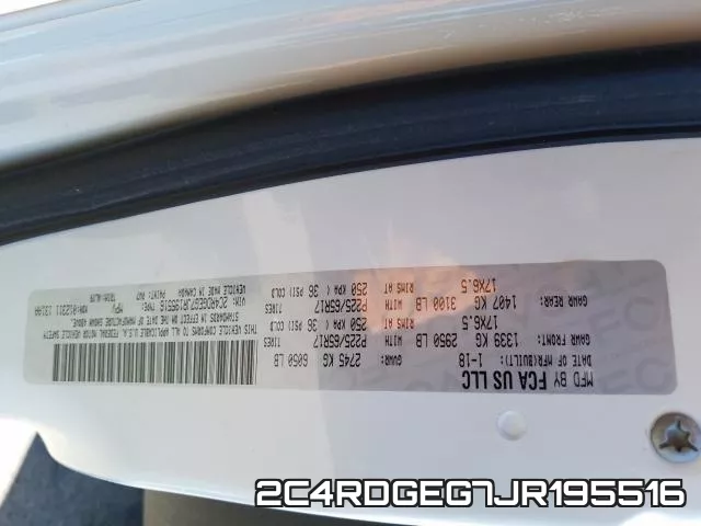 2C4RDGEG7JR195516 фото 2
