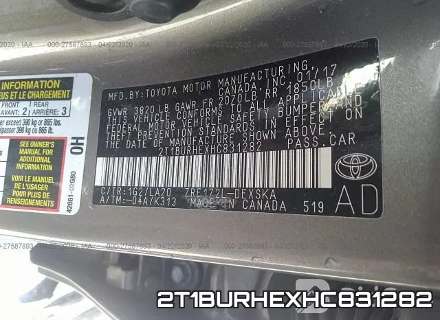 2T1BURHEXHC831282 фото 10