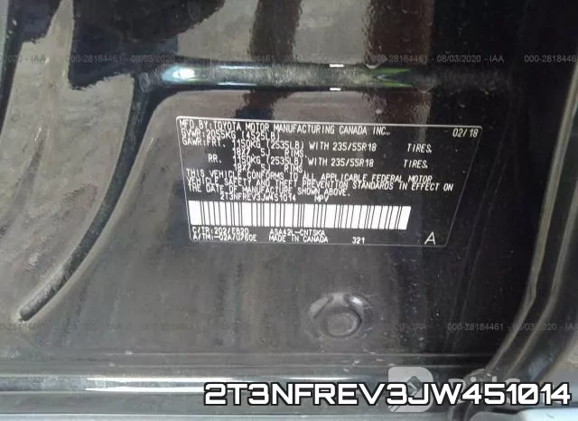 2T3NFREV3JW451014 фото 10