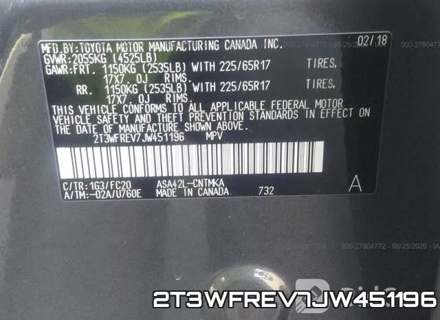 2T3WFREV7JW451196 фото 9