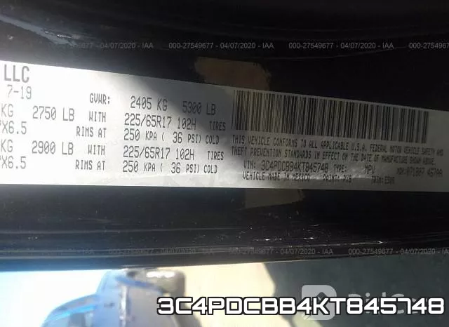 3C4PDCBB4KT845748 фото 10