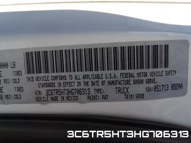 3C6TR5HT3HG706313 фото 2