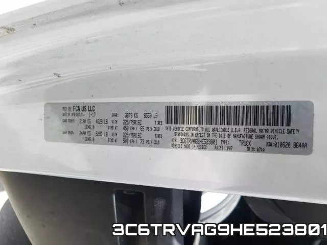 3C6TRVAG9HE523801 фото 2