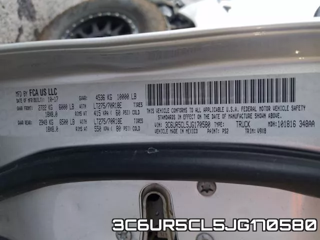 3C6UR5CL5JG170580 фото 2