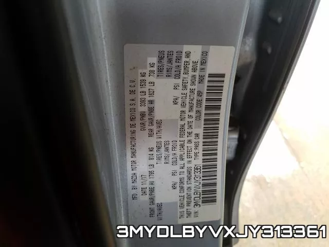 3MYDLBYVXJY313361 фото 2