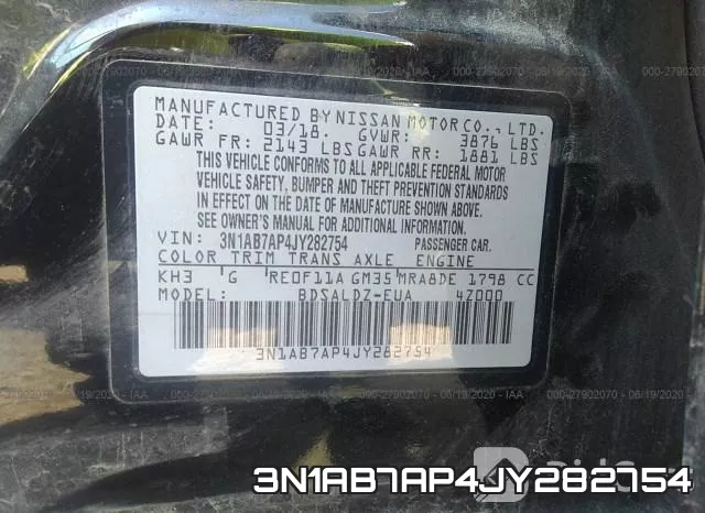 3N1AB7AP4JY282754 фото 10