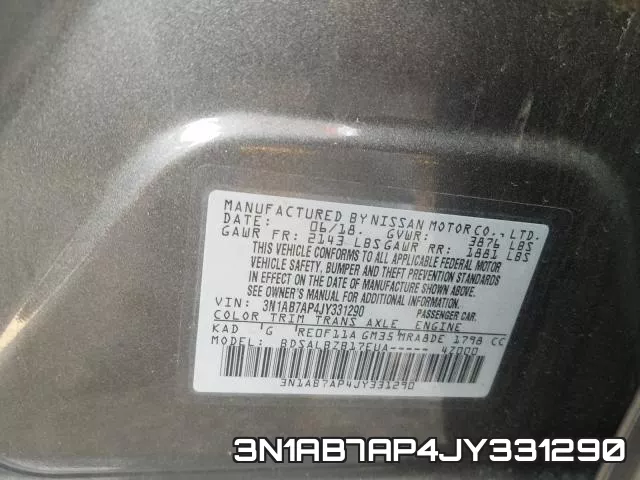 3N1AB7AP4JY331290 фото 2