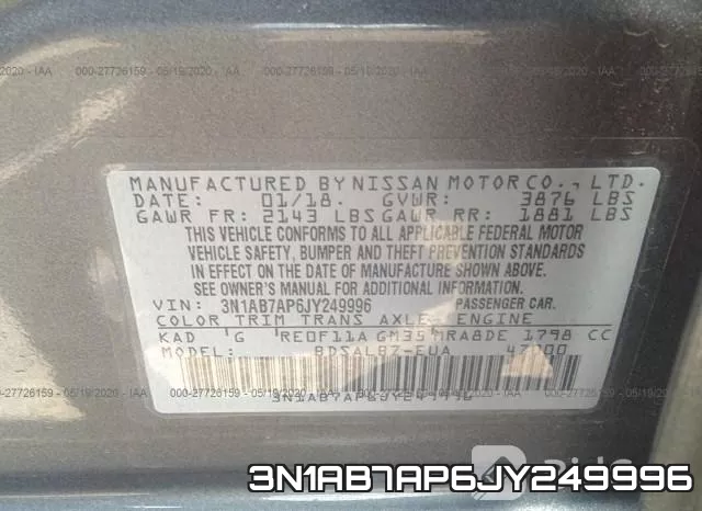 3N1AB7AP6JY249996 фото 10