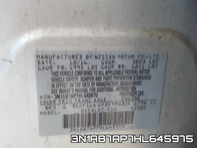 3N1AB7AP7HL645975 фото 2