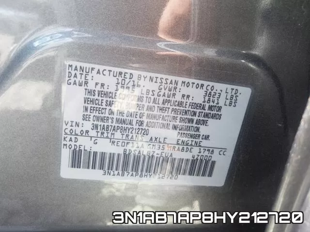 3N1AB7AP8HY212720 фото 2