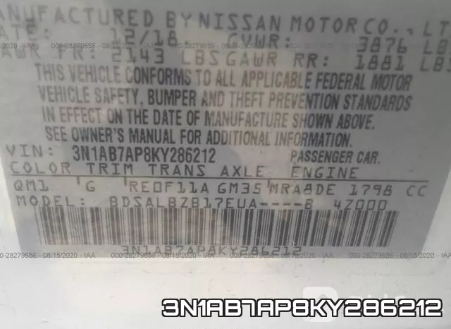 3N1AB7AP8KY286212 фото 10