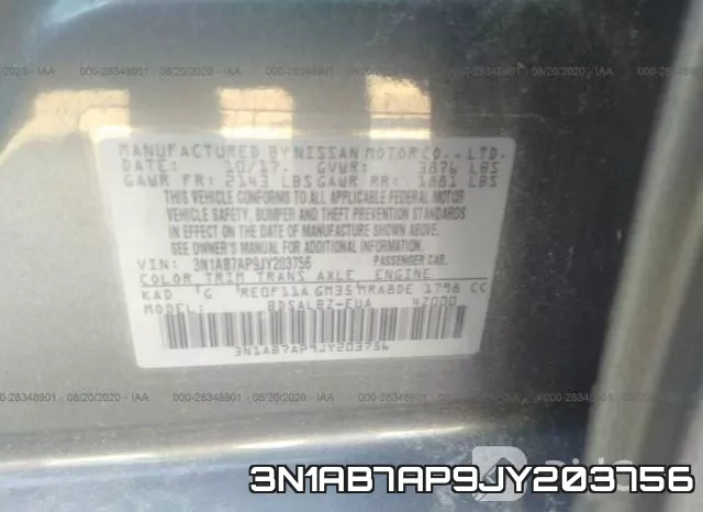 3N1AB7AP9JY203756 фото 10