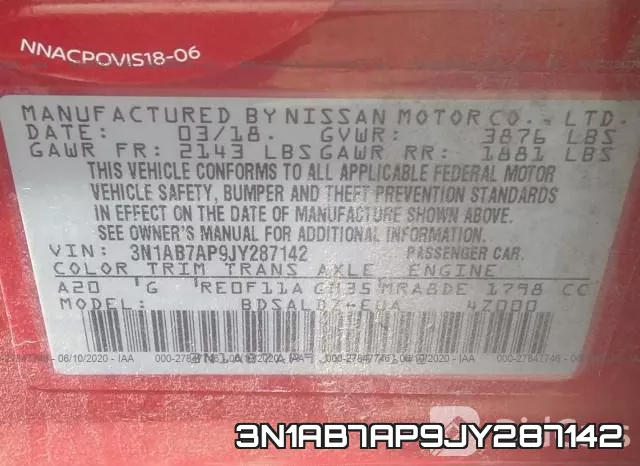3N1AB7AP9JY287142 фото 10