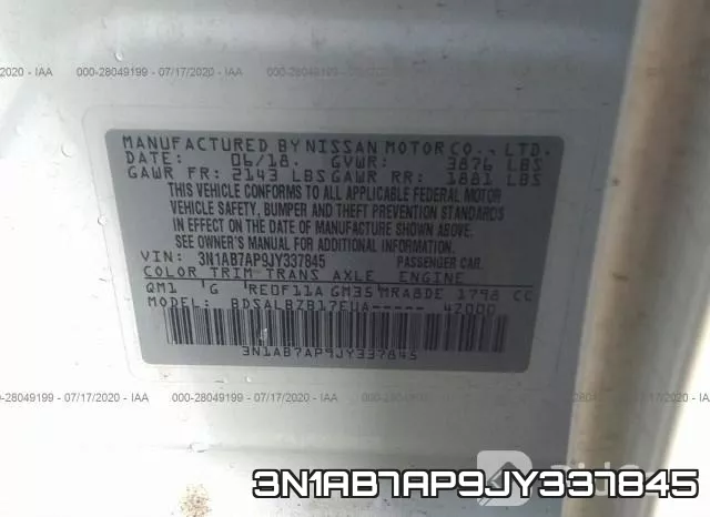 3N1AB7AP9JY337845 фото 10