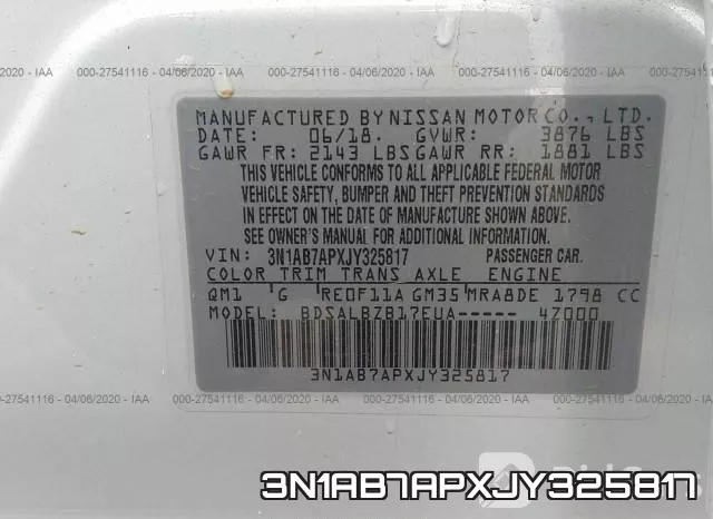 3N1AB7APXJY325817 фото 10