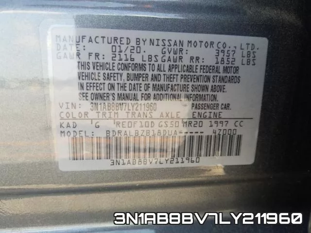 3N1AB8BV7LY211960 фото 2