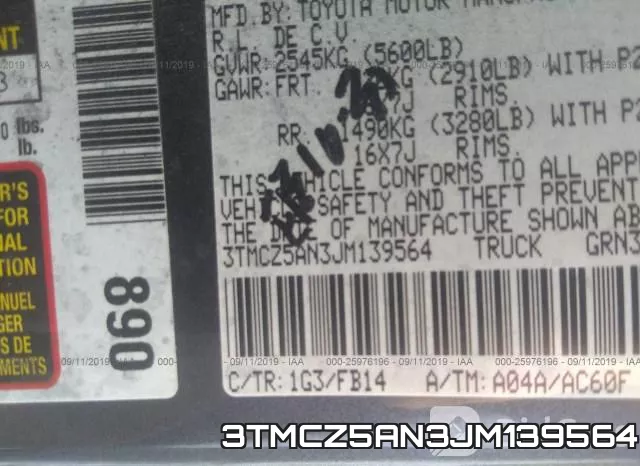 3TMCZ5AN3JM139564 фото 10
