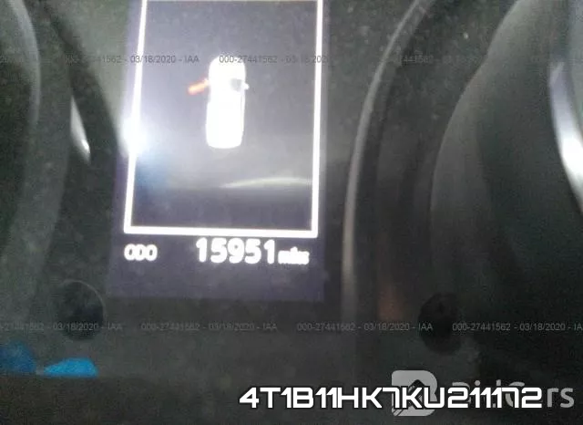 4T1B11HK7KU211172 фото 8