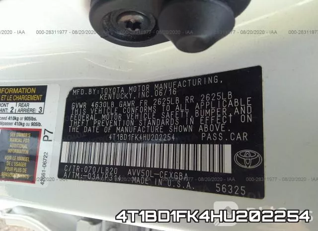 4T1BD1FK4HU202254 фото 10