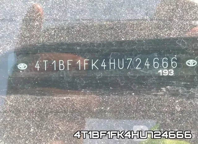 4T1BF1FK4HU724666 фото 10