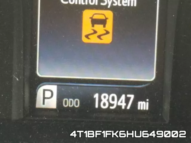 4T1BF1FK6HU649002 фото 9