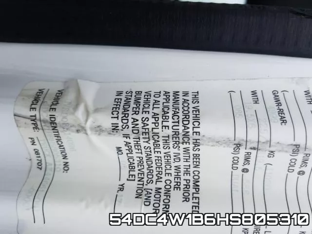 54DC4W1B6HS805310 фото 2