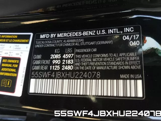 55SWF4JBXHU224078 фото 2