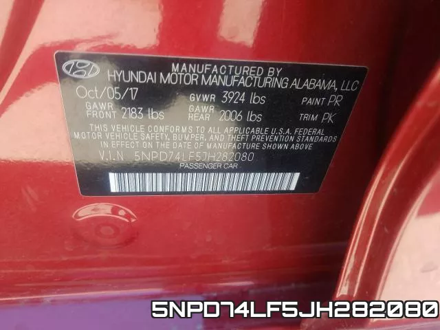 5NPD74LF5JH282080 фото 2