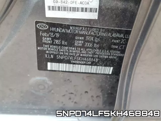 5NPD74LF5KH468848 фото 2