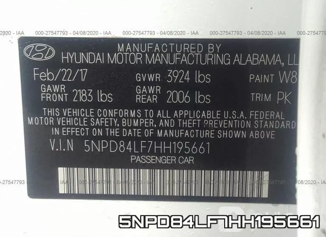 5NPD84LF7HH195661 фото 10