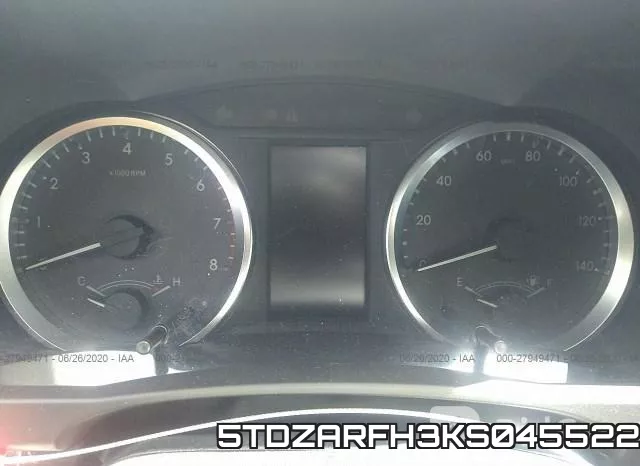 5TDZARFH3KS045522 фото 8