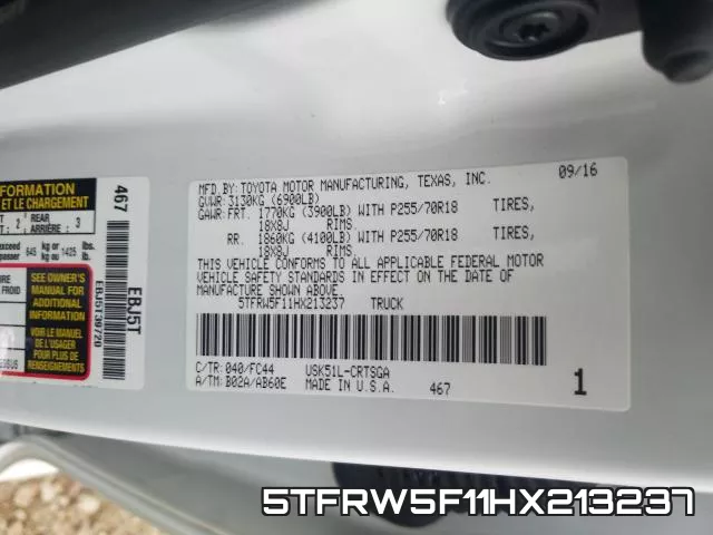 5TFRW5F11HX213237 фото 2