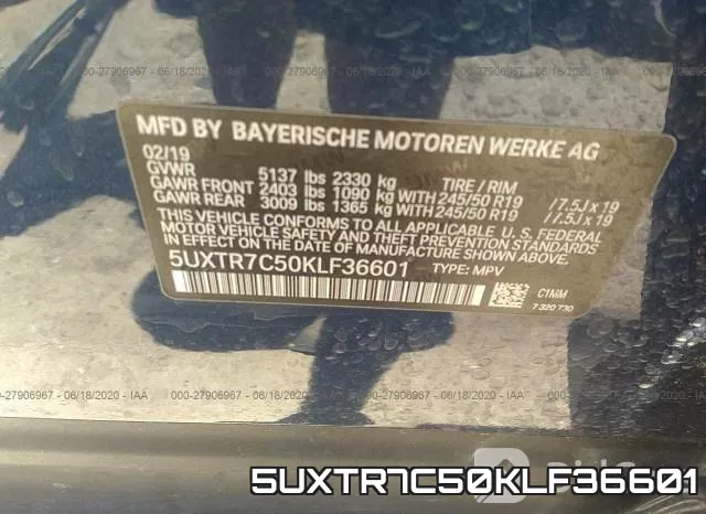5UXTR7C50KLF36601 фото 10