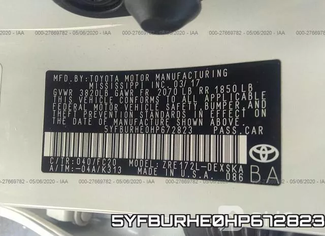 5YFBURHE0HP672823 фото 10