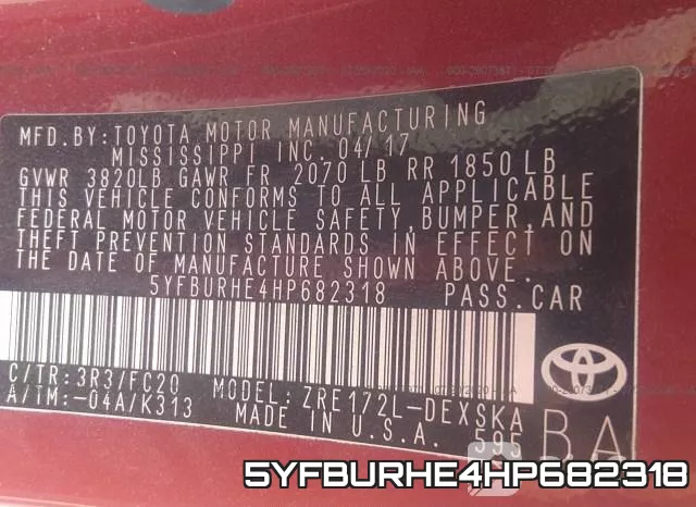 5YFBURHE4HP682318 фото 10